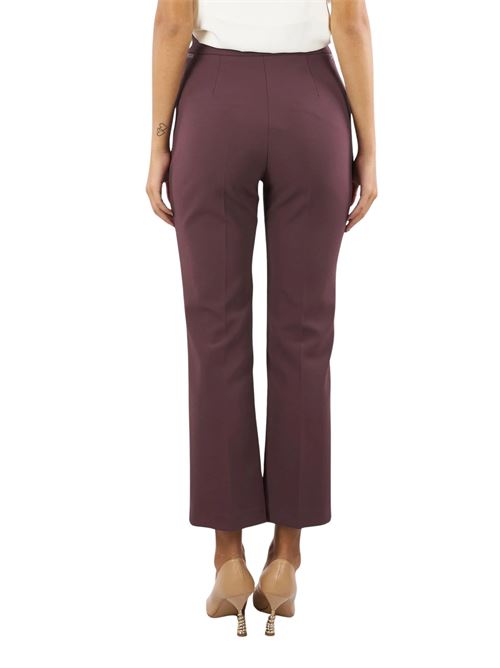Pantaloni vino in crepe Elisabetta Franchi | PA10856E2EA4